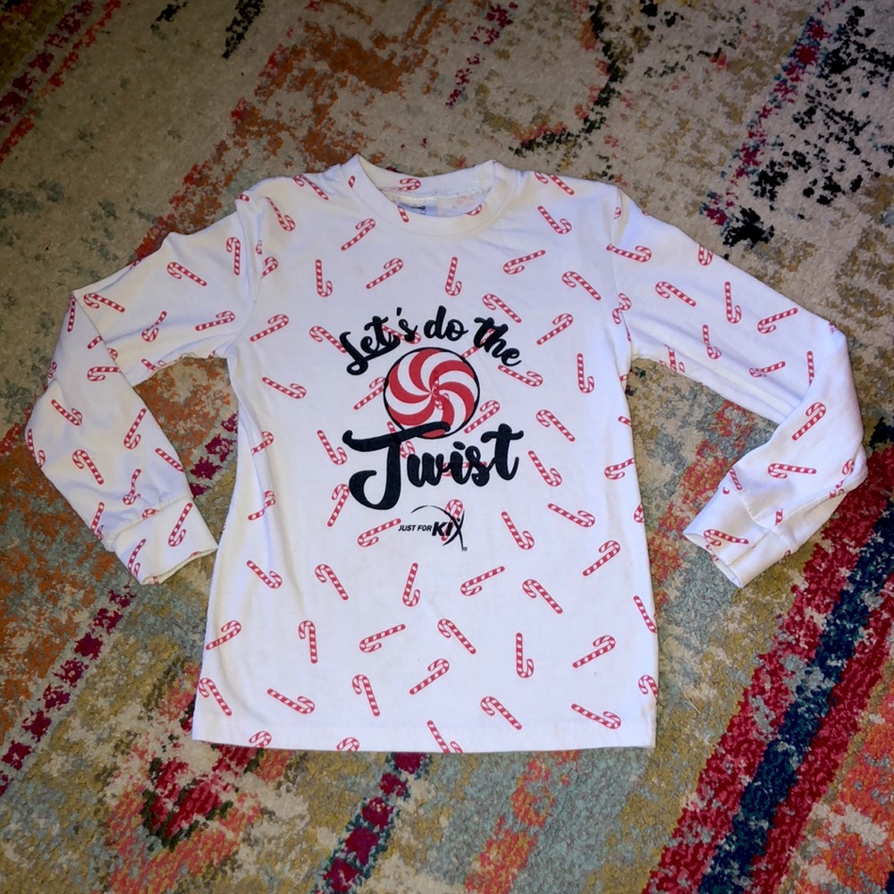 Just for kix dance long sleeve tee let’s do the candy twist